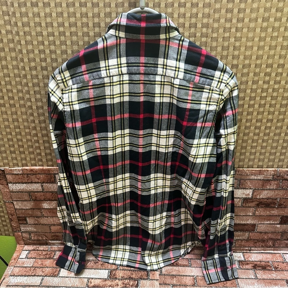 Ralph Lauren Women’s  Black Plaid Shirt size 12 - Picture 4 of 10